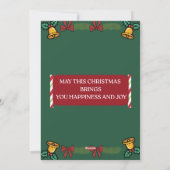 Frohe Weihnachtsgrüße Karte (Rückseite)