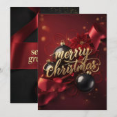 Frohe Weihnachtsgrüße Karten  (Vorne/Hinten)