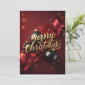Frohe Weihnachtsgrüße Karten  (Stehend Vorderseite)