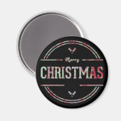 Frohe Weihnachtsgrüße Magnet (Vorderseite/Rückseite)