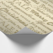 Frohe Weihnachtsgrüße Multi-Sprachen Gold Geschenkpapier (Ecke)