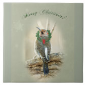Frohe Weihnachtsgrüße - Northern Flicker Fliese (Vorderseite)