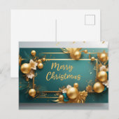 Frohe Weihnachtsgrüße Postkarte (Vorne/Hinten)