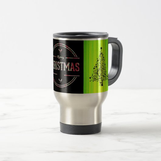 Frohe Weihnachtsgrüße Reisebecher (VorderseiteRechts)