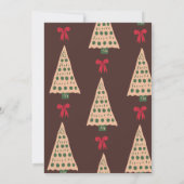 Frohe Weihnachtsgrüße Santa Einladung (Rückseite)