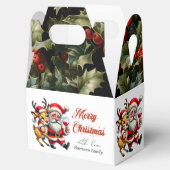 Frohe Weihnachtsgrüße Santa Geschenkschachtel (Geöffnet)