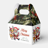 Frohe Weihnachtsgrüße Santa Geschenkschachtel (Vorderseite)