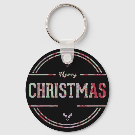 Frohe Weihnachtsgrüße Schlüsselanhänger (Vorderseite)