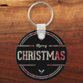 Frohe Weihnachtsgrüße Schlüsselanhänger (Vorderseite)