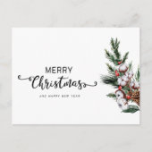 Frohe Weihnachtsgrüße Weihnachtskarte Feiertagspostkarte (Vorderseite)