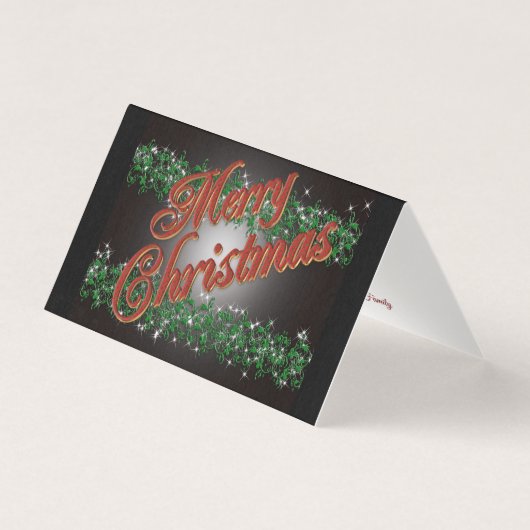 Frohe Weihnachtsgrüßkarte (Vorderseite)