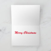 Frohe Weihnachtsgrüßkarte Feiertagskarte (Innenseite)