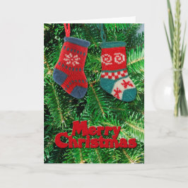 Frohe Weihnachtsgrüßkarte Feiertagskarte
