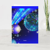 Frohe Weihnachtsgrüßkarte Feiertagskarte (Rückseite)