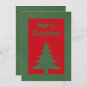 Frohe Weihnachtsgrüßkarte Feiertagskarte (Vorne/Hinten)