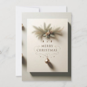 Frohe Weihnachtsgrußkarte Feiertagskarte