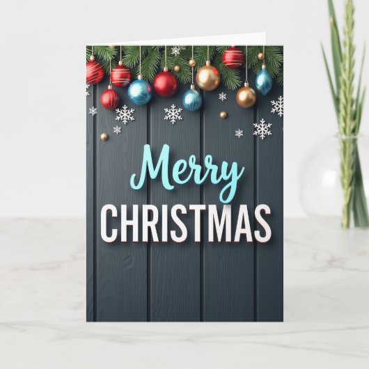 Frohe Weihnachtsgrußkarte Karte (Vorderseite)