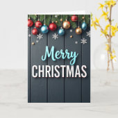 Frohe Weihnachtsgrußkarte Karte (Gelbe Blume)