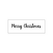 Frohe Weihnachtsgummi Briefmarke, Schrift, handgef Permastempel (Design)
