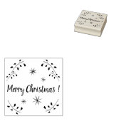 Frohe Weihnachtsgummi-Briefmarke, Weihnachten Gummistempel (Stempel)