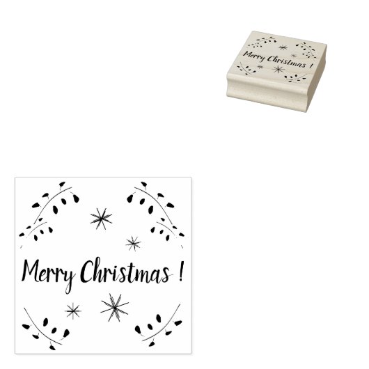 Frohe Weihnachtsgummi-Briefmarke, Weihnachten Gummistempel (Stempel)