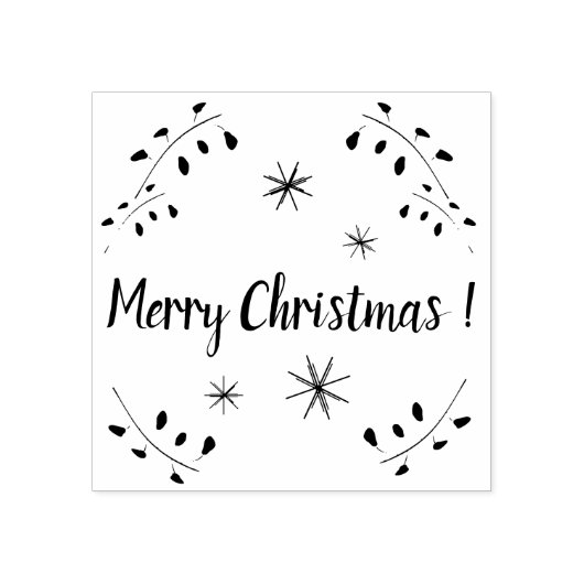 Frohe Weihnachtsgummi-Briefmarke, Weihnachten Gummistempel (Prägung)