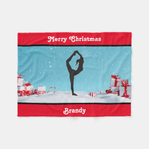 Frohe Weihnachtsgymnast / Cheer Scorpion Fleecedecke