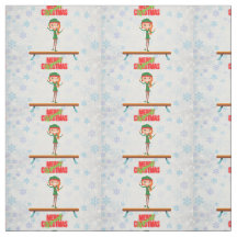 Frohe Weihnachtsgymnast Elf