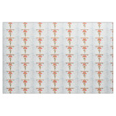 Frohe Weihnachtsgymnast Elf Stoff (Fat Quarter (45,7 x 55,9 cm))