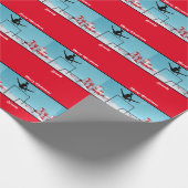 Frohe Weihnachtsgymnastik Geschenkpapier (Ecke)