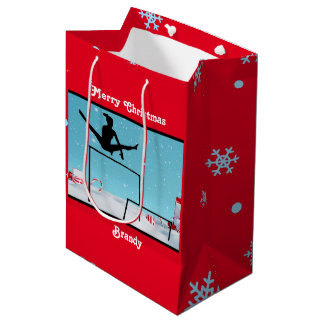 Frohe Weihnachtsgymnastik Mittlere Geschenktüte