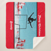 Frohe Weihnachtsgymnastik Sherpadecke (Vorderseite)