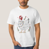 Frohe Weihnachtshähnchen T-Shirt (Vorderseite)