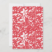 Frohe Weihnachtshandschrift in rotem Foto Feiertagskarte (Rückseite)