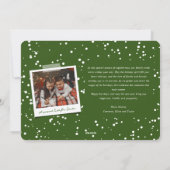 Frohe Weihnachtshandschrift Modernes Foto Feiertagskarte (Rückseite)