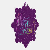 Frohe Weihnachtshandschrift Papier Ornament Card Karte (Rechts)