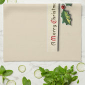 Frohe Weihnachtshandtuch Geschirrtuch (Gefaltet)