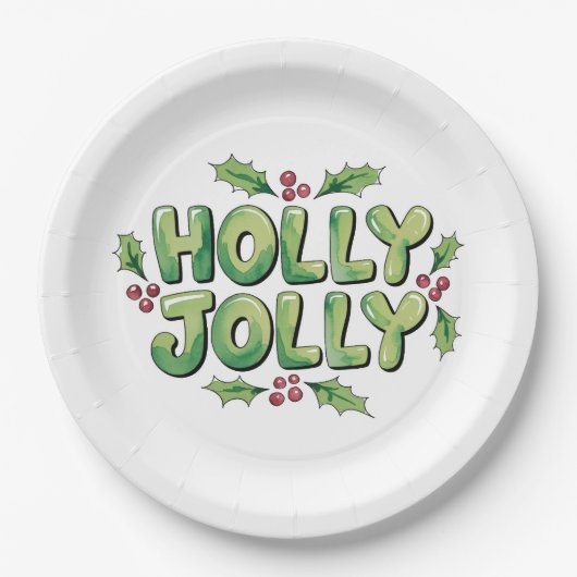 Frohe Weihnachtsharmonie Pappteller (Vorderseite)