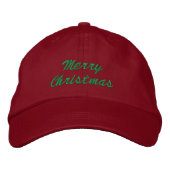 Frohe WeihnachtsHat Bestickte Baseballkappe (Vorderseite)