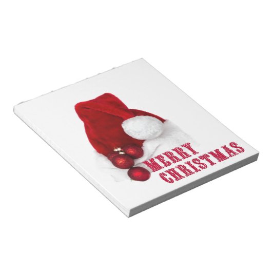 Frohe WeihnachtsHat Notizblock (angewinkelt)