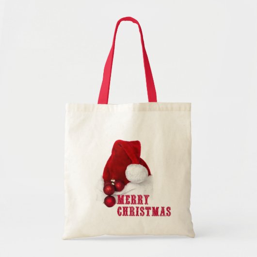 Frohe WeihnachtsHat Tragetasche (Vorne)