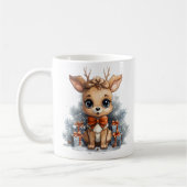 Frohe Weihnachtshirsche Kaffeetasse (Links)