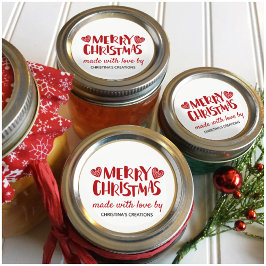 Frohe Weihnachtshöre aus Liebe Runder Aufkleber