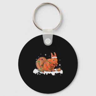 Frohe Weihnachtshörnchen Weihnachtsschmuck Leuchte Schlüsselanhänger