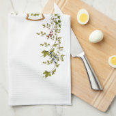 Frohe Weihnachtshrabbit Teasing Bunny mit dem Jahr Geschirrtuch (Viertel Falte)