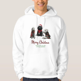 Frohe Weihnachtshunde Hoodie