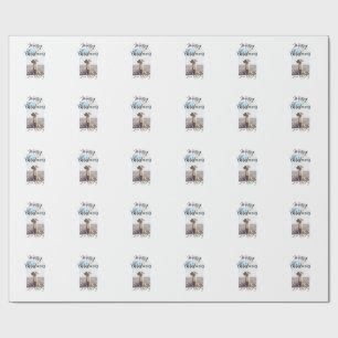 Frohe Weihnachtshunde Katze Foto Weihnachtsgeschen Geschenkpapier