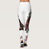 Frohe Weihnachtshunde Leggings (Rückseite)