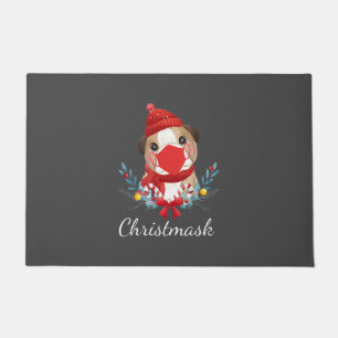 Frohe Weihnachtshunde Lover Bulldog Tragemaske Fußmatte