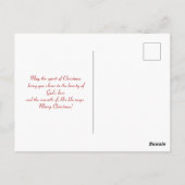 Frohe Weihnachtshunde mit roter Grenze Postkarte (Rückseite)